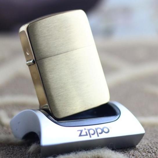 Prete - Zippo Original Vintage Rep 1941 Brushed Brass 1941B Made In Us