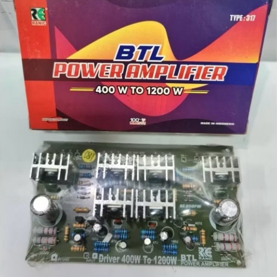 Ranic Kit Driver BTL 400 TO 1200W Type(317)Modul Amplifier Mono
