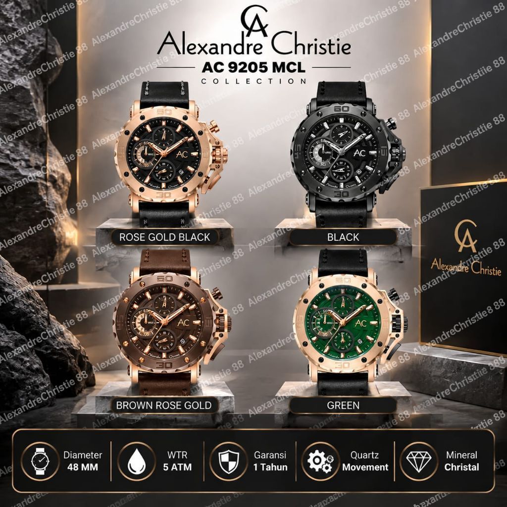 Jam Tangan Pria Alexandre Christie Collection 9205 | AC9205 | AC 9205 | Original