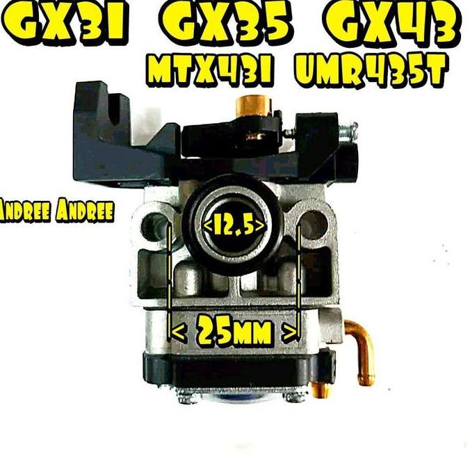 TERBARU - GX-31 GX-35 GX-43 Carburator Assy potong Rumput Honda GX31 GX35 GX43