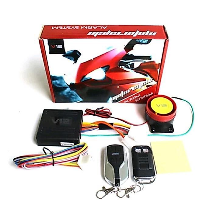Flash Sale Alarm Motor System V12 / Alarm Remote Motor / Alarm Kunci Motor V12 Original