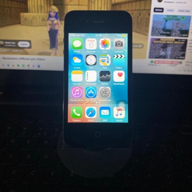 Iphone 4s 8Gb Black Bypass Wifi Only Second Original