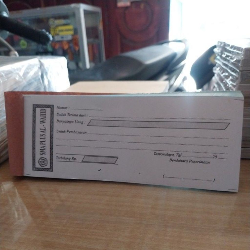 kwitansi penerimaan custom 2 ply harga per set