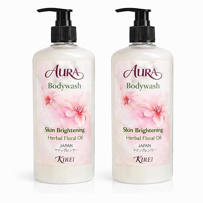 BESTSELLER Sabun Mandi Aura Bodywash 500ML Tanpa SLS aroma SAKURA | Busa Lembut Wangi Tahan Lama Sab