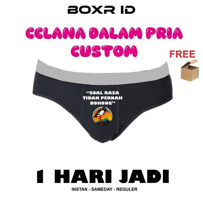 Celana Dalam Pria Custom Boxer Custom  Foto Bango