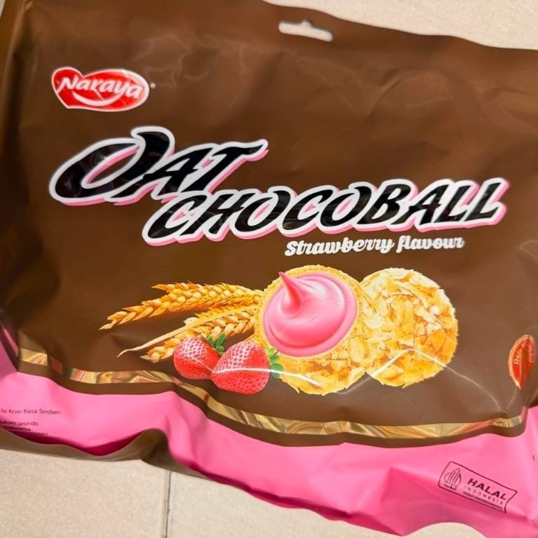 NARAYA OAT CHOCOBALL STRAWBERRY. NARAYA OAT CHOCOBALL ORIGINAL. NARAYA OAT CHOCOBALL CHOCO