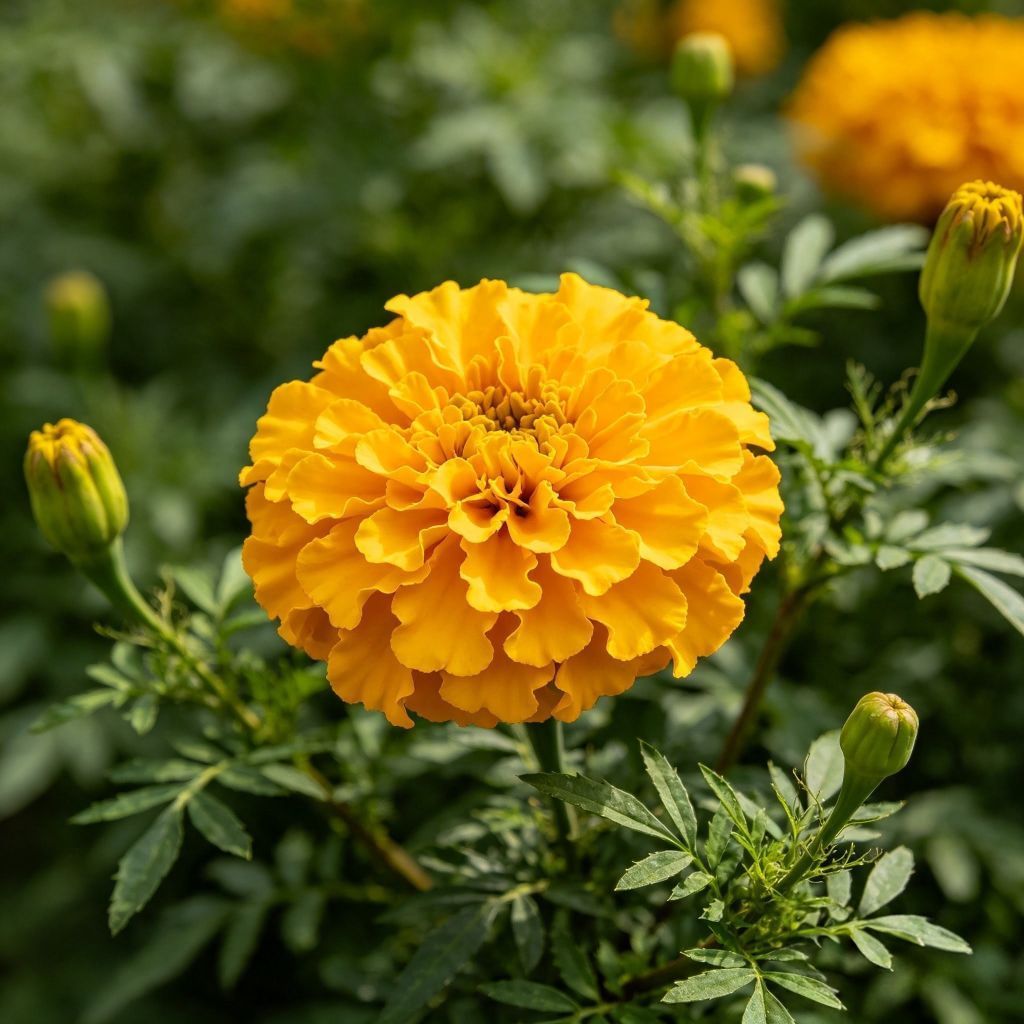 10 Butir Benih Bunga Marigold Kuning Benih Unggul Benih Bunga Marigold Kuning