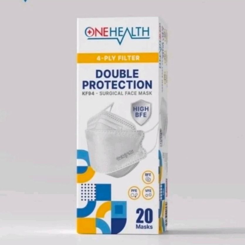 Onehealth KF94 Masker Medis 4 Ply 20 Pcs 99% Filtrasi