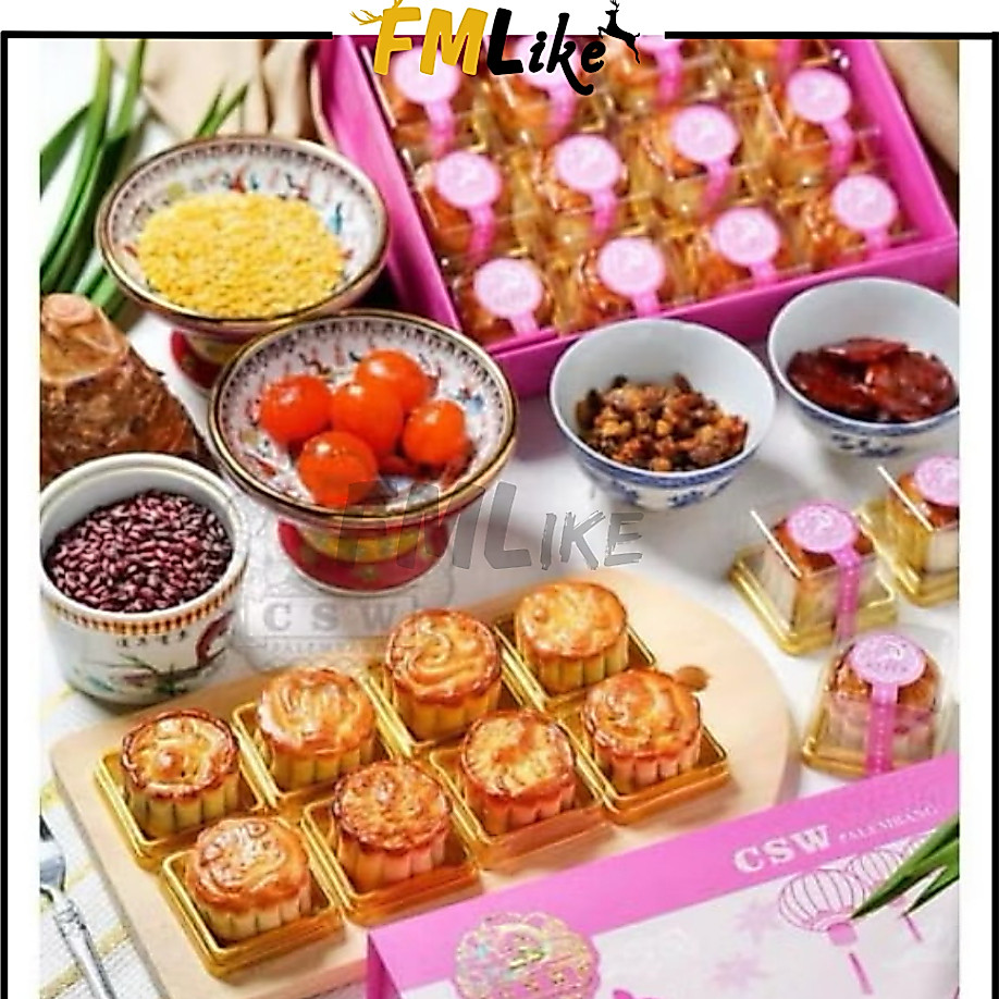 (DISKON 12%) Mini Mooncake CSW Palembang Isi 12 PCS / Citra Sari Wangi Kue Bulan Vegetarian Halal 1 