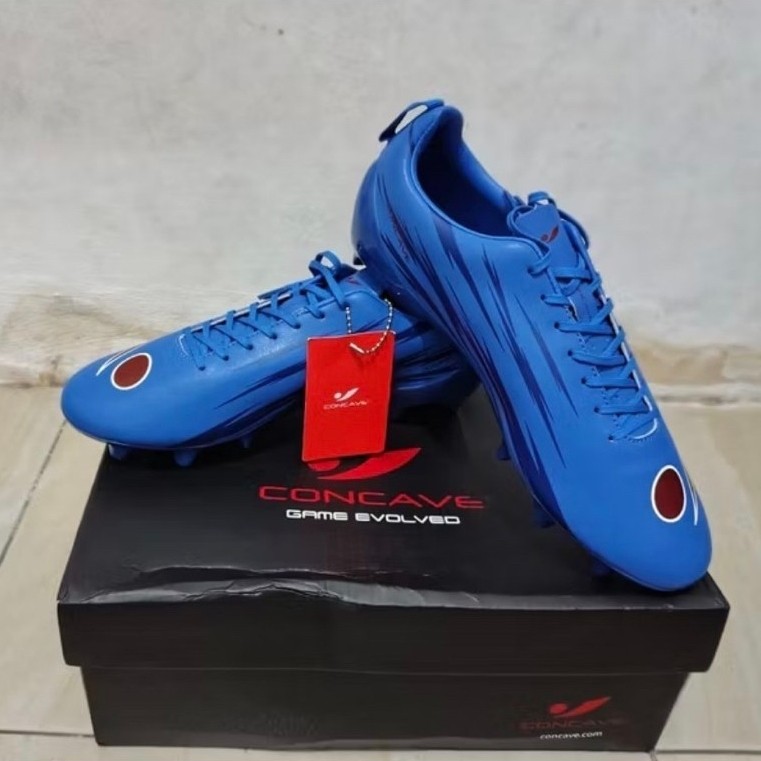 Concave Sepatu Bola - Volt Academy FG - Blue uk40