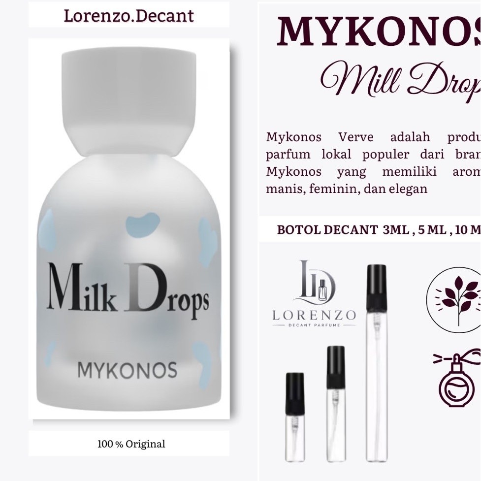 Mykonos Milk Drops Edp | Mykonos Milk Drops Decant