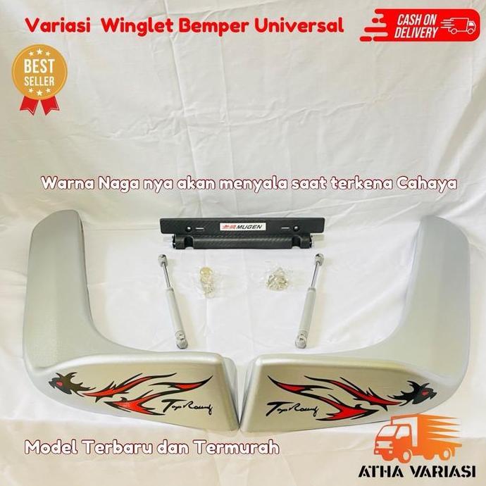 [COD] Winglet Bumper Variasi UNIVERSAL Bumper Mobil Pick Up/Truk/Bus