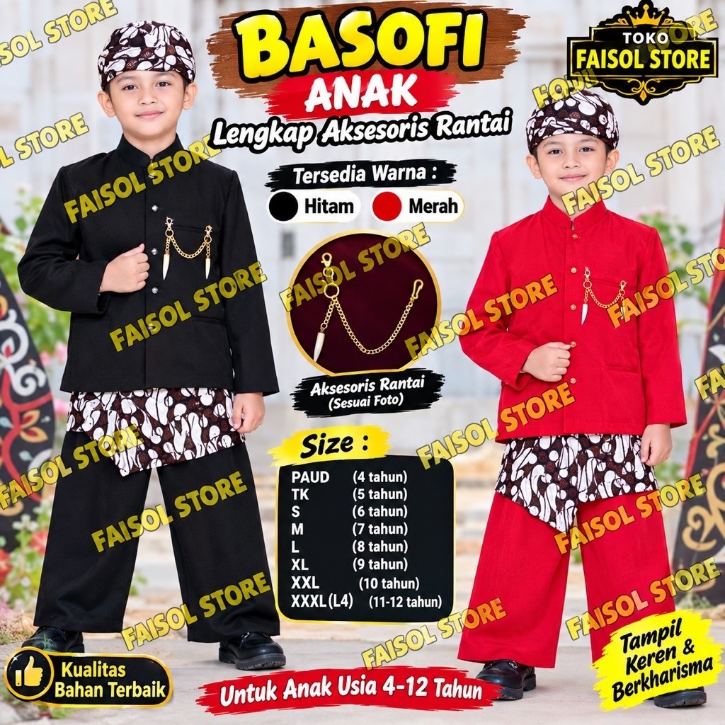 BASOFI ANAK TK-SD // BAJU ADAT JAWA TIMUR, BASOFI KARTOLO
