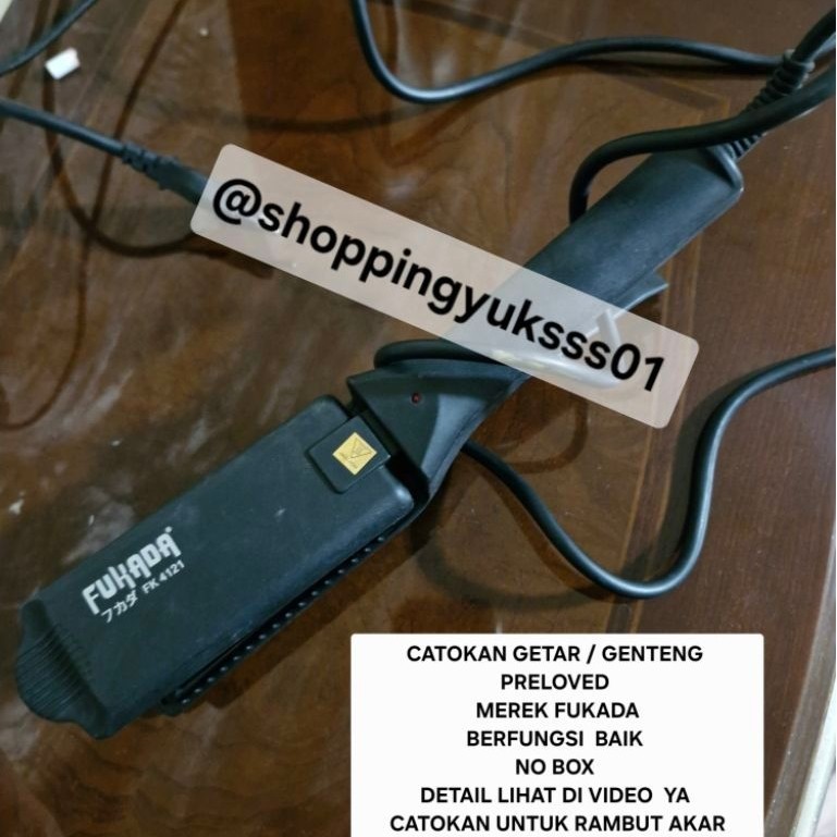 CATOKAN RAMBUT GETAR GENTENG FUKADA FK 4121 PRELOVED 2X PAKE LIKE NEw