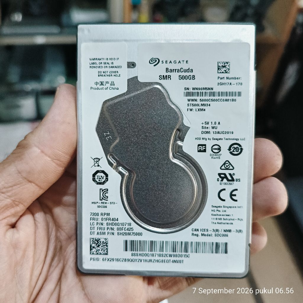 Hardisk Laptop 500GB Seagate 7200 RPM