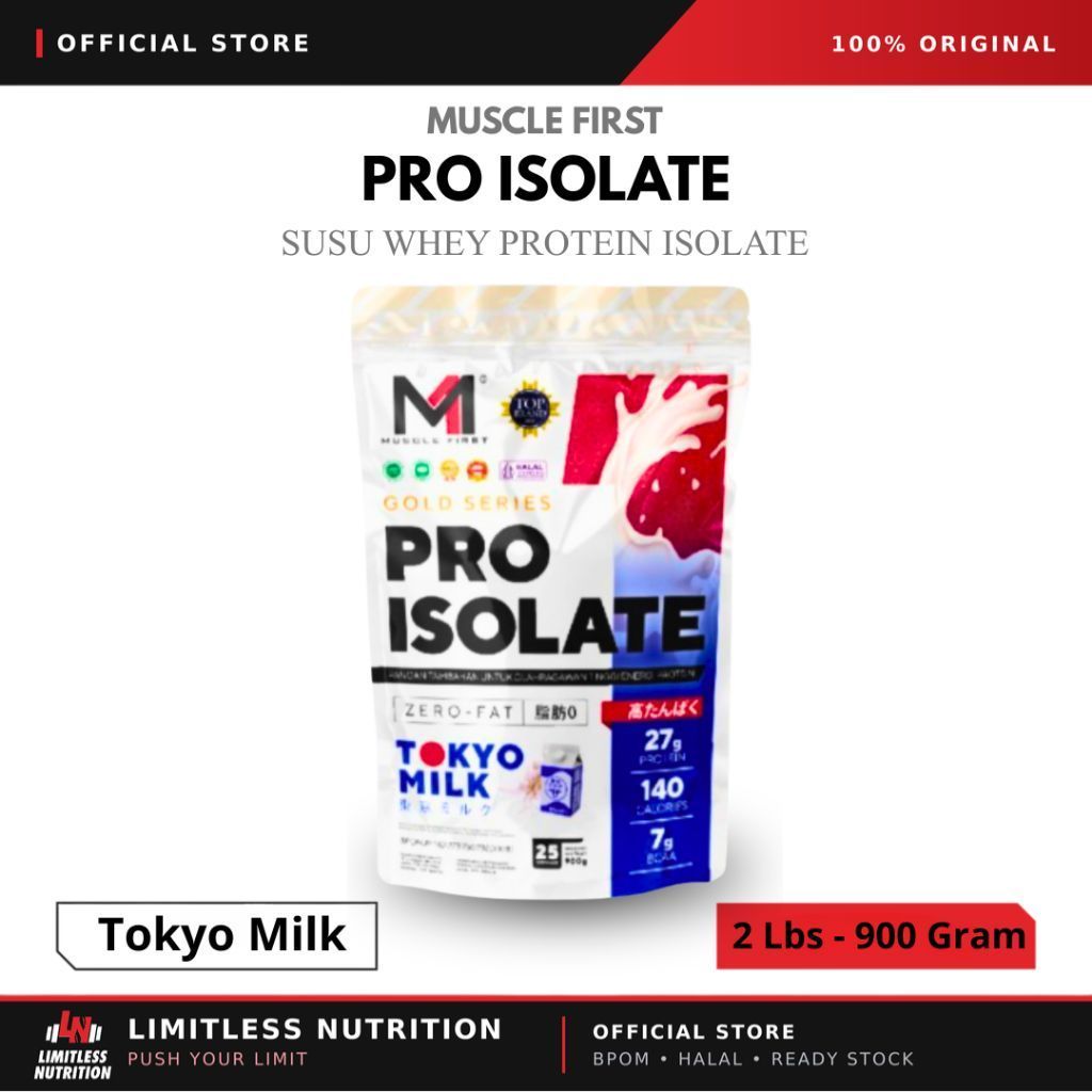 M1 Muscle First PRO ISOLATE  2 lbs - 900 Gram 2lbs Susu Protein  Isolate Tokyo Milk Diet Lean Body B