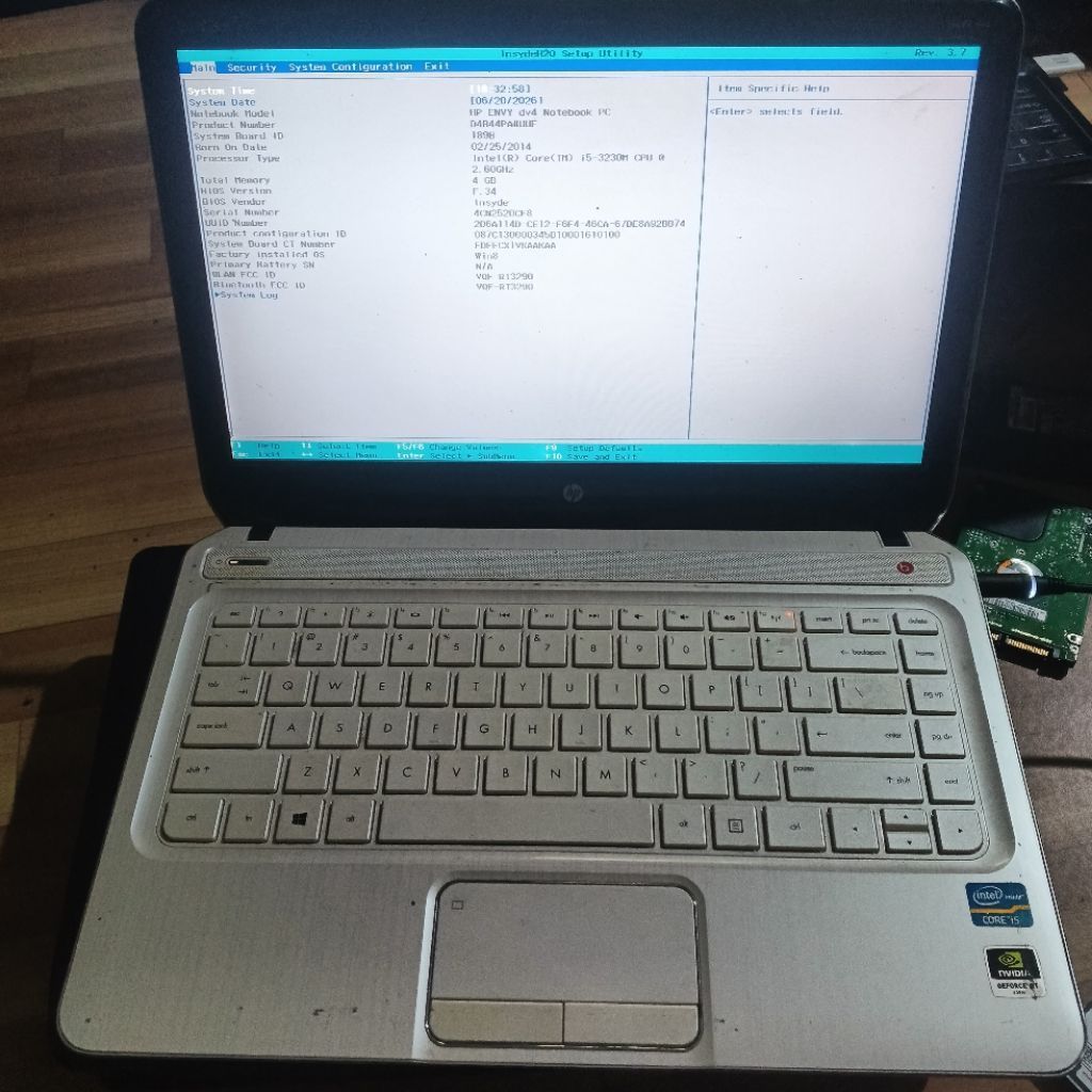HP ENVY DV4 NOTEBOOK PC SECOND