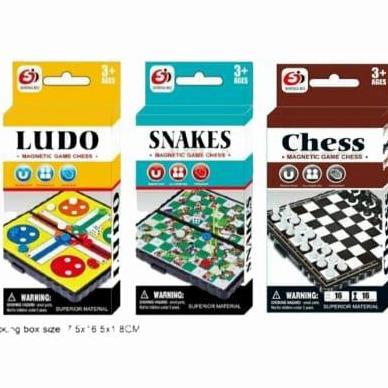 Ular Tangga, Catur, Ludo Mini Magnet