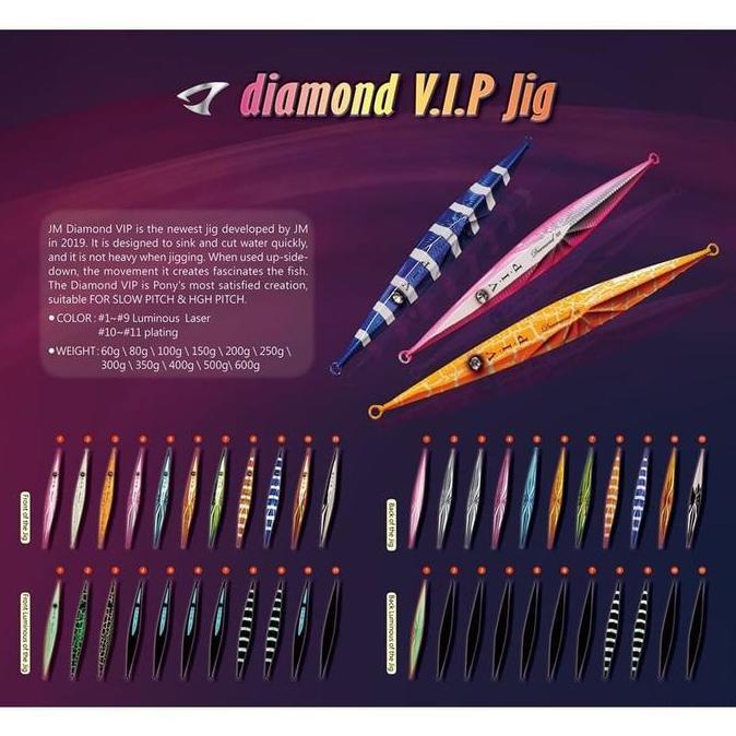 HARGA DISC - Jigging Master 200gr Diamond VIP Metal Jig - Umpan Mancing Pancing MJ