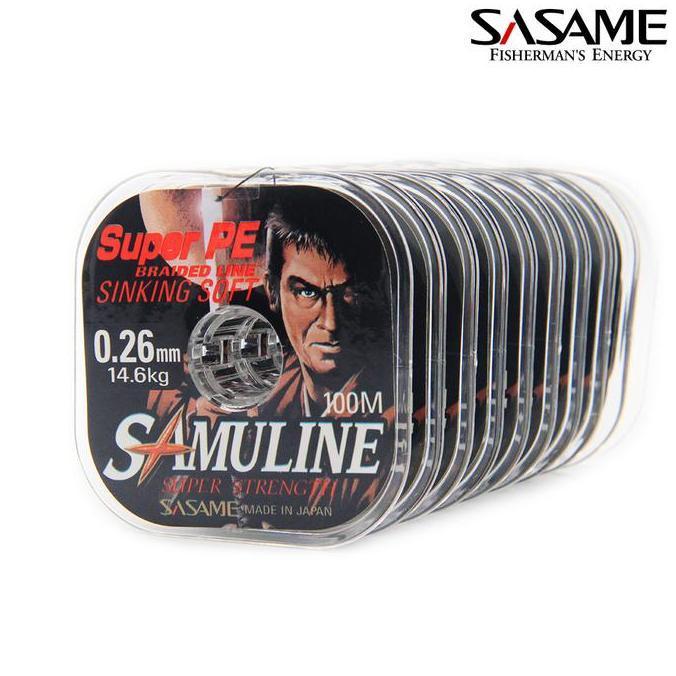 Senar Pancing Sasame Samuline Super PE Sinking Soft 100m Braided Line