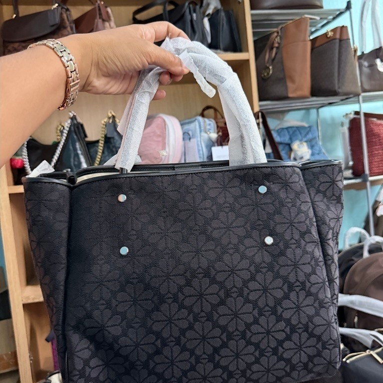 KS tote jacquard full black