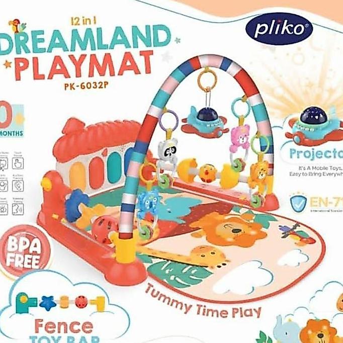 [Allthebest] PLIKO 12IN1 BABY PLAYMAT DREAMLAND PK6032P / DINOLAND PLAYGYM WITH PIANO KASUR BAYI ALA