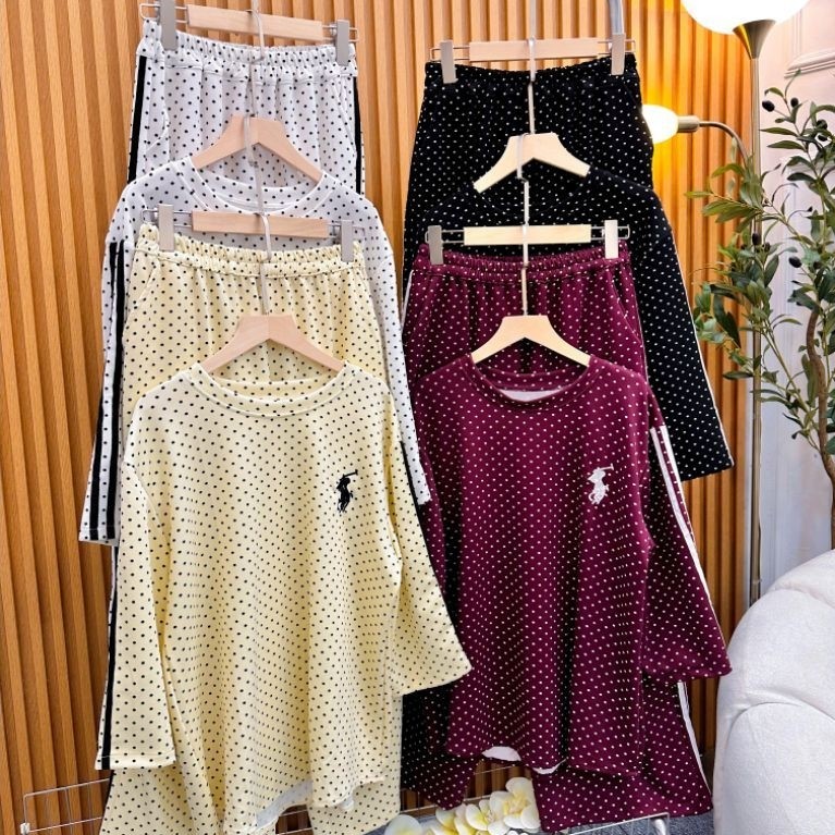 Set Polka Bordir | Set Polka Terpolka polka Knite Premium Termurah Terlaris