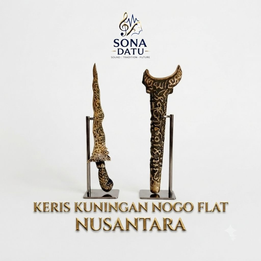 Aksesoris Patung Keris Nogo Sari Sosro Mini - Aksesori Dekorasi , Desain Mini Kuningan, Cocok untuk 