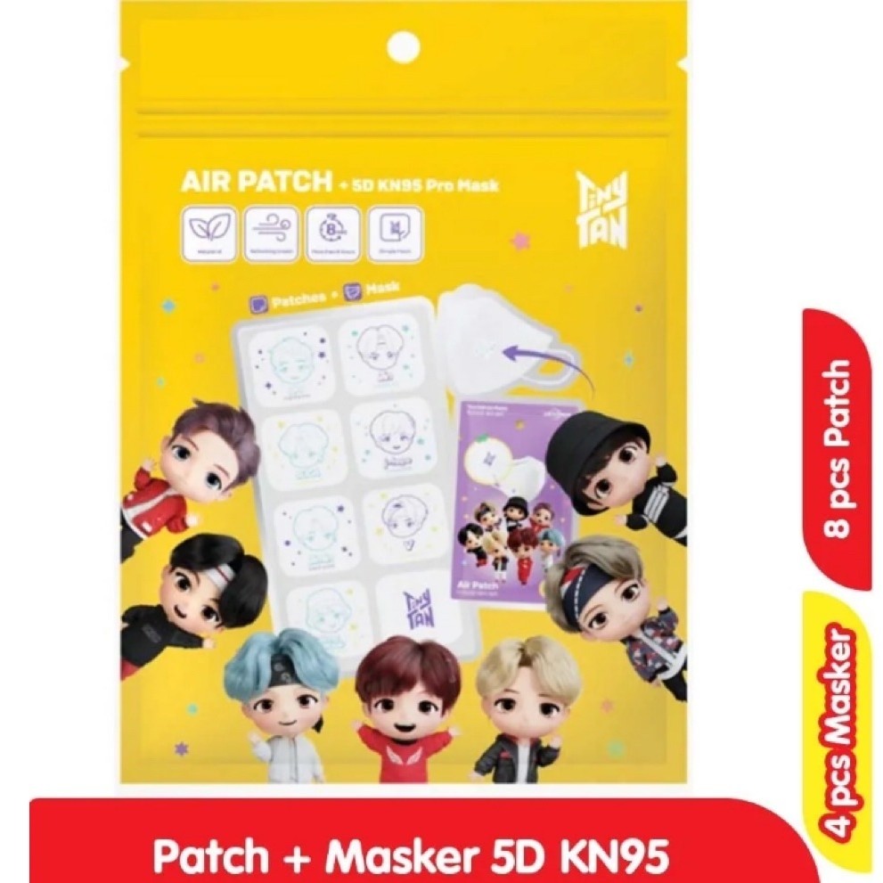 Alfamart TinyTAN Masker Dewasa 5D KN95 + 8 Air Patch