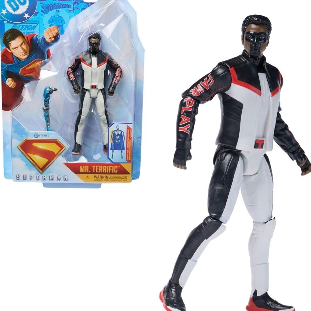 DC COMICS SUPERMAN MR TERRIFIC ACTION FIGURE DC SUPERMAN MAINAN KOLEKSI ANAK ORIGINAL