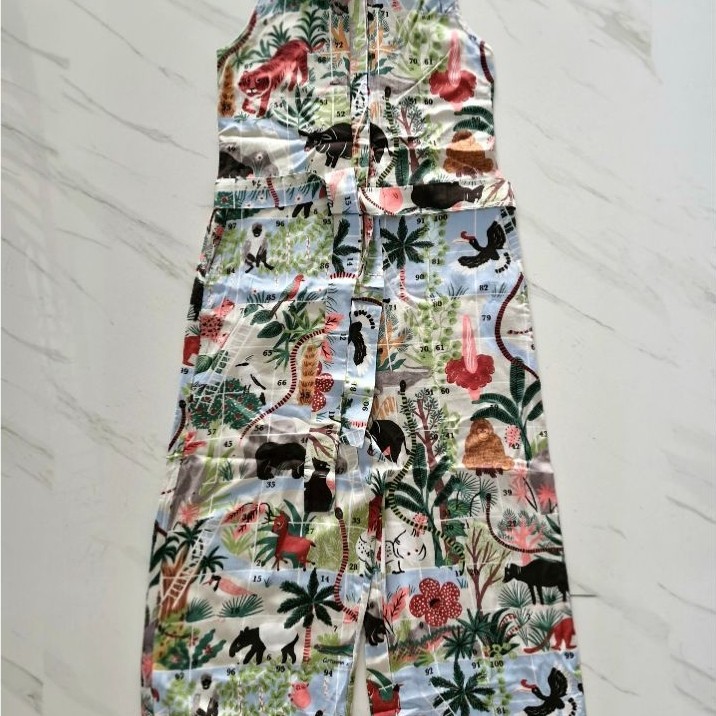 ​Preloved Like New - Cottonink x Ayang Cempaka Jumpsuit - Jumpsuit Wanita - Size  S Sleeveless (Leng
