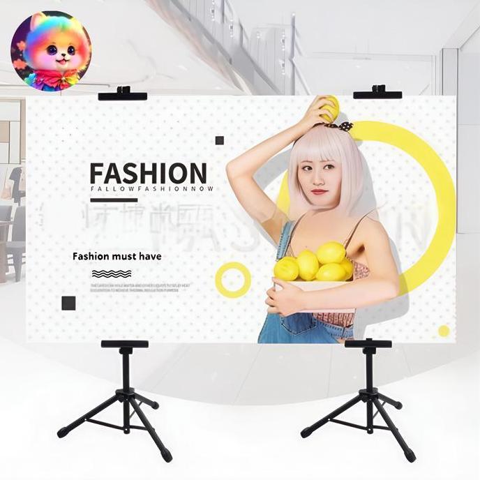 Gassx- Tripod Banner Standing / Stand Green Screen Background Foto Studio