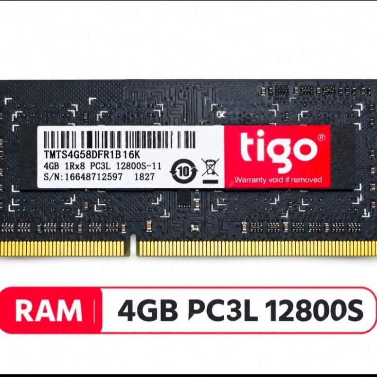 ram 4gb pc3L 12800s bekas normal