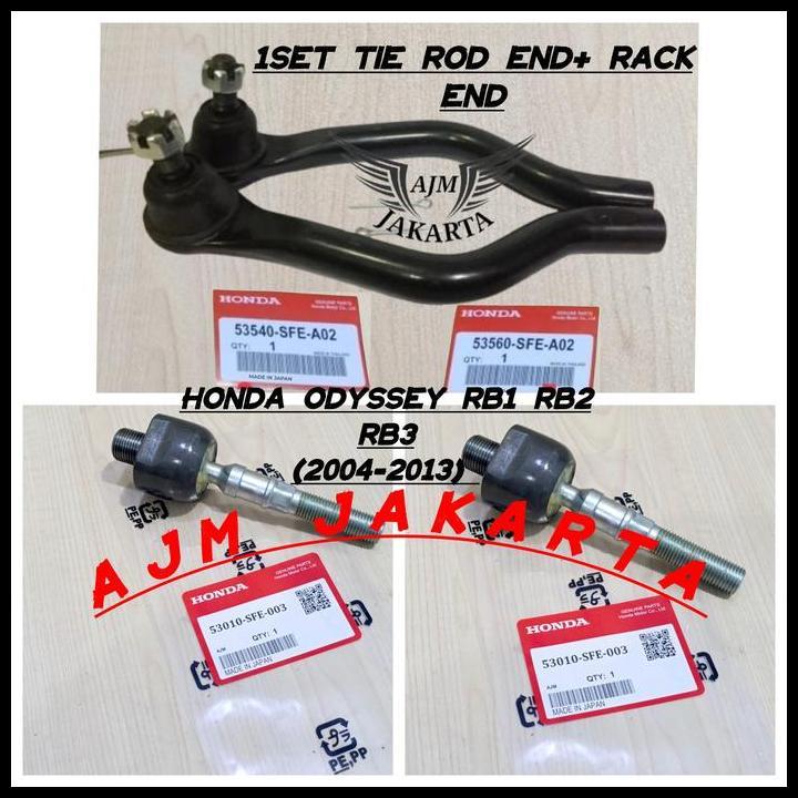 BEST DEAL TIE ROD END + RACK END LONG TIE ROD HONDA ODYSSEY RB1 RB2 RB3 2004-2013 ORI JAPAN HARGA 1S