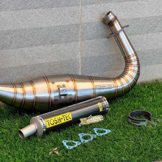 TERLARIS Knalpot Ninja 2 tak R RR SS Tostech Ujung sandblasting titanium Foto Motor Motorcycle Racin