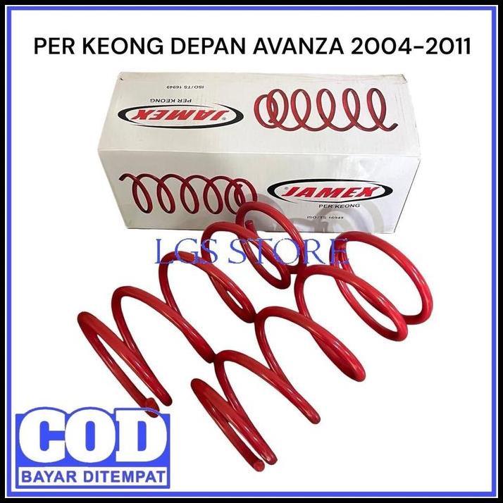 DISKON PER KEONG DEPAN AVANZA XENIA JAMEX - COIL SPRINGS JAMEX AVANZA 2004-2011 