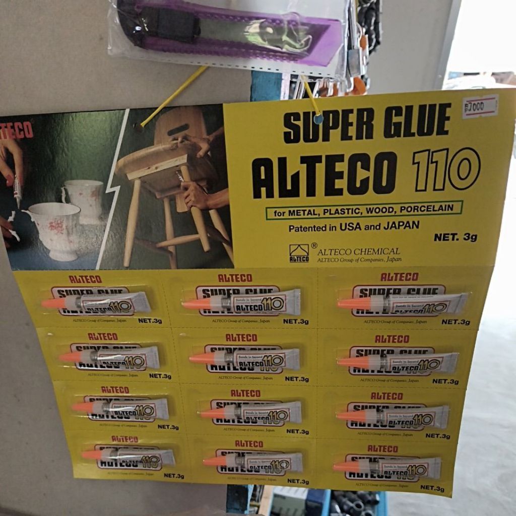 Lem Super Glue Alteco 3 Gram - Rekat Kuat, Aman, Praktis