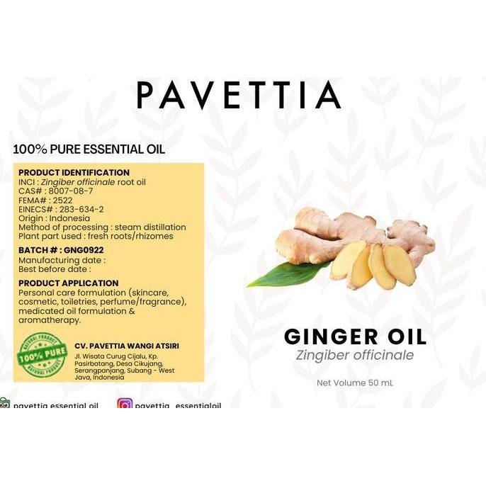 50 ml - minyak atsiri jahe / ginger essential oil