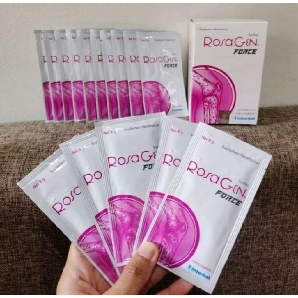 Rosagen Force 15 Sachet @gr Double Bundle - Suplemen Untuk Memelihara Kesehatan Persendian
