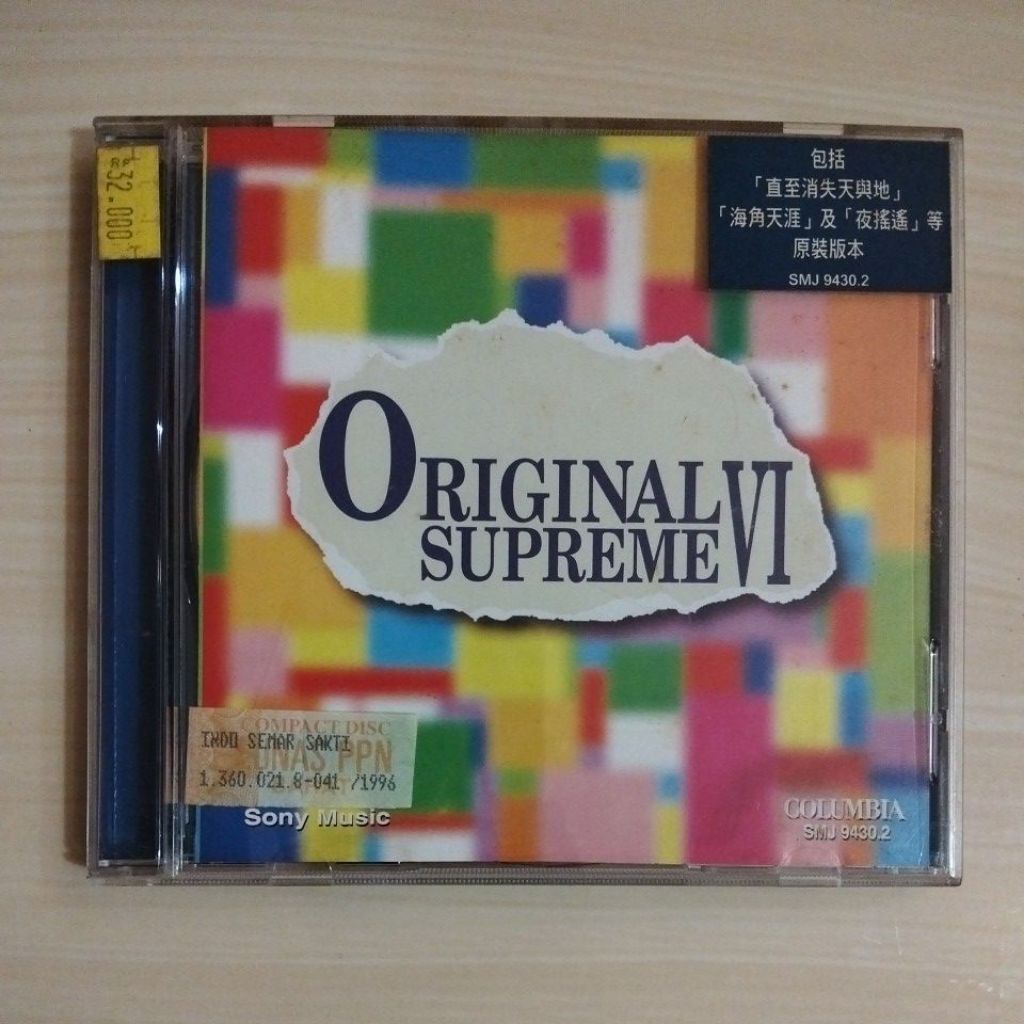 ORIGINAL SUPREME VI - 1995 Sony Music Entertainment (Japan) Inc. - CD - Bekas Murah Original - C8
