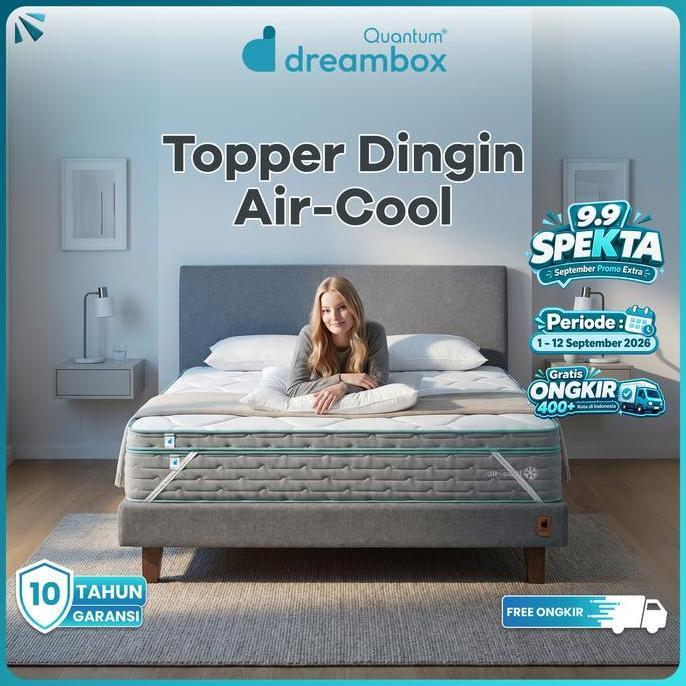 Quantum Dreambox Cooling Topper Aircool / Topper Kasur Dingin / Cool-To-Touch