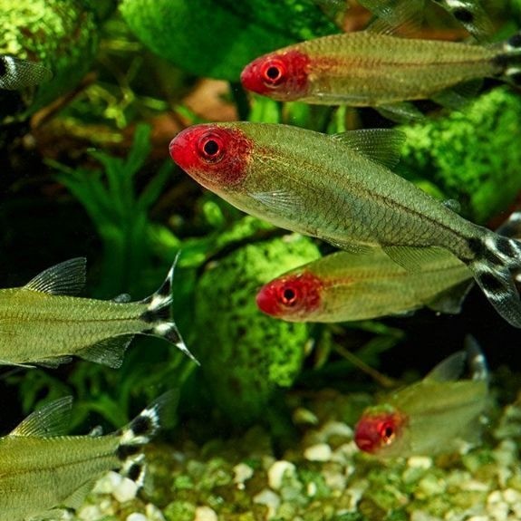 IKAN HIAS RED NOSE TETRA ikan schooling cocok di aquascape size M KHUSUS INSTANT