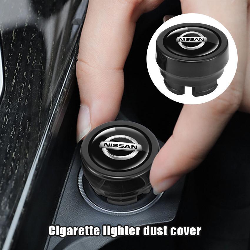 Cover Power Outlet Mobil Nissan Transparan Hitam / Tutup Soket Charger USB Anti Debu untuk March, Ma