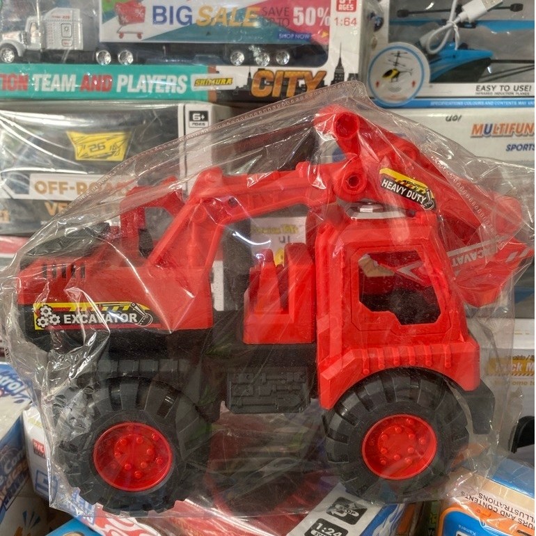 Mainan beko truck plastik