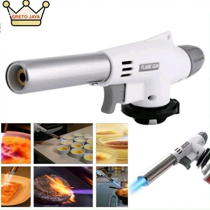 Rembosyah - Portable Kepala Gas Torch Bbq Blow Torch Flame Gun Korek Makanan Panggang Pemantik Pemat