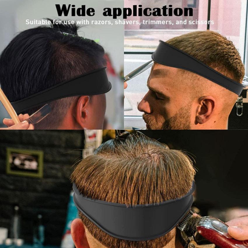 Alat Pita Rambut Silikon Pemotong Rambut Pria / Hair Trim Guide Dapat Disesuaikan Original