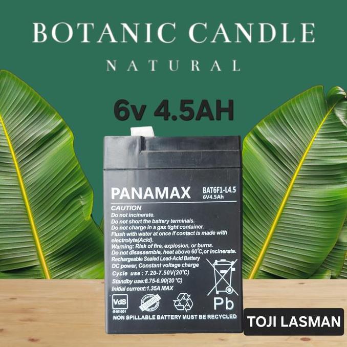 accu aki baterai mobilan timbangan emergensi 6v4.5ah 6v4.6ah panasonic