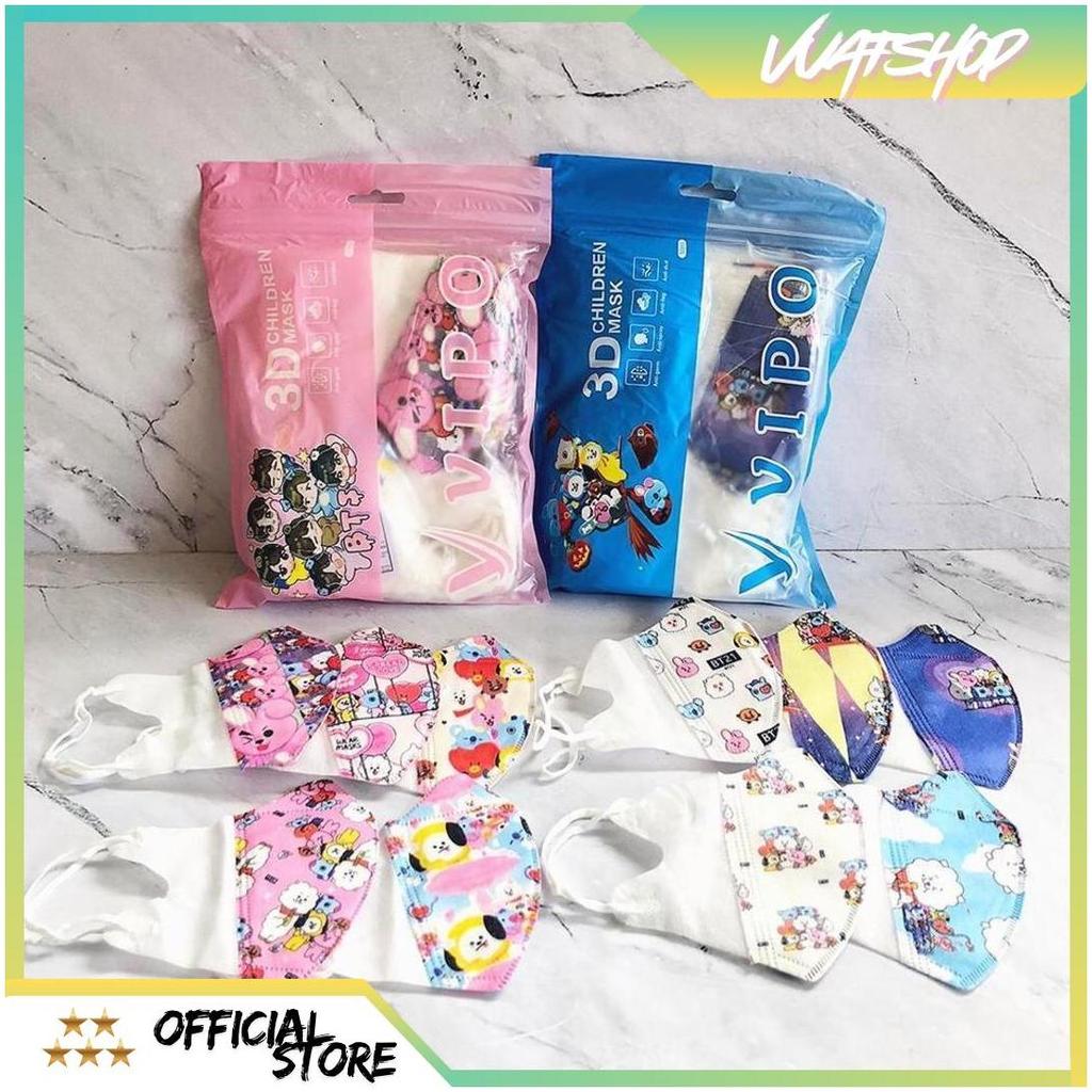 *MYZORA SURABAYA* MASKER DUCKBILL ANAK BTS SUPERHERO MOTIF MIX 50PCS VIPO CAREION Sale