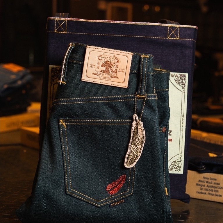 PINION DENIM - DEMON SILVER 24oz Sanforized