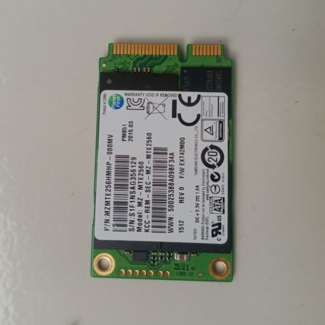 SSD MSATA 256GB SAMSUNG SECOND